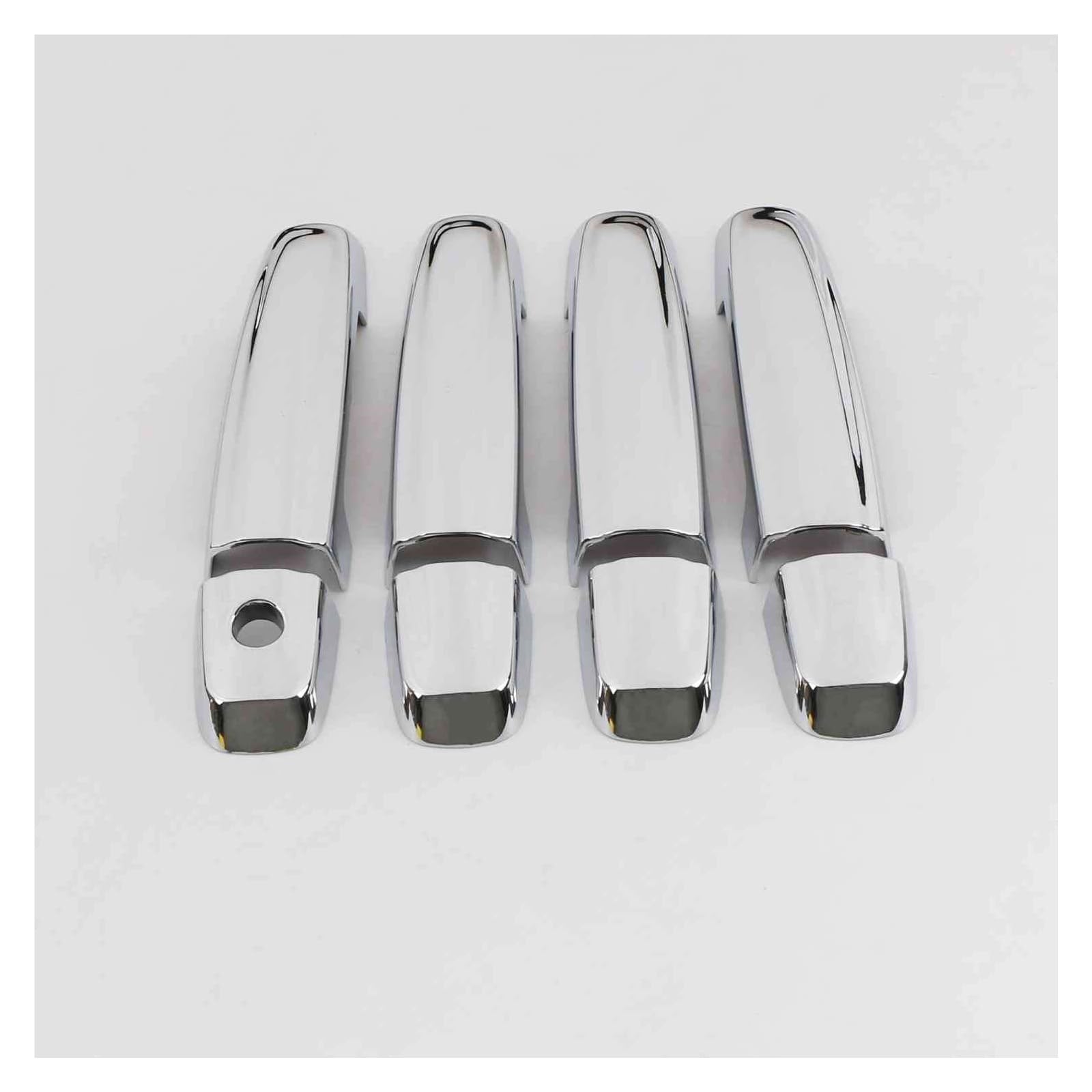 HILLAR Auto Außentürgriffe Für Suzuki Für Swift 2005-2017 Chrom Carbon Fiber Auto Türgriff Abdeckung Trim Aufkleber Styling Zubehör Außentürgriff Auto(Silver 1 Keyhole) von HILLAR