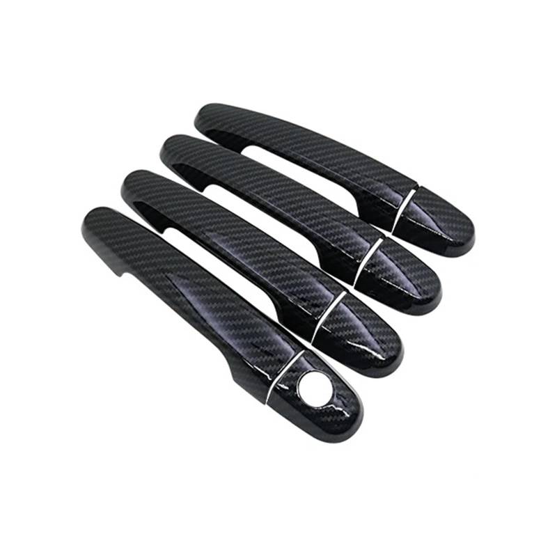 HILLAR Auto Außentürgriffe Für Toyota Für Corolla E140 E150 2007~2013 Imitation Carbon Fiber Griffe Türgriffe Auto Türgriff Abdeckungen Außentürgriff Auto(1Keyholes 4door) von HILLAR