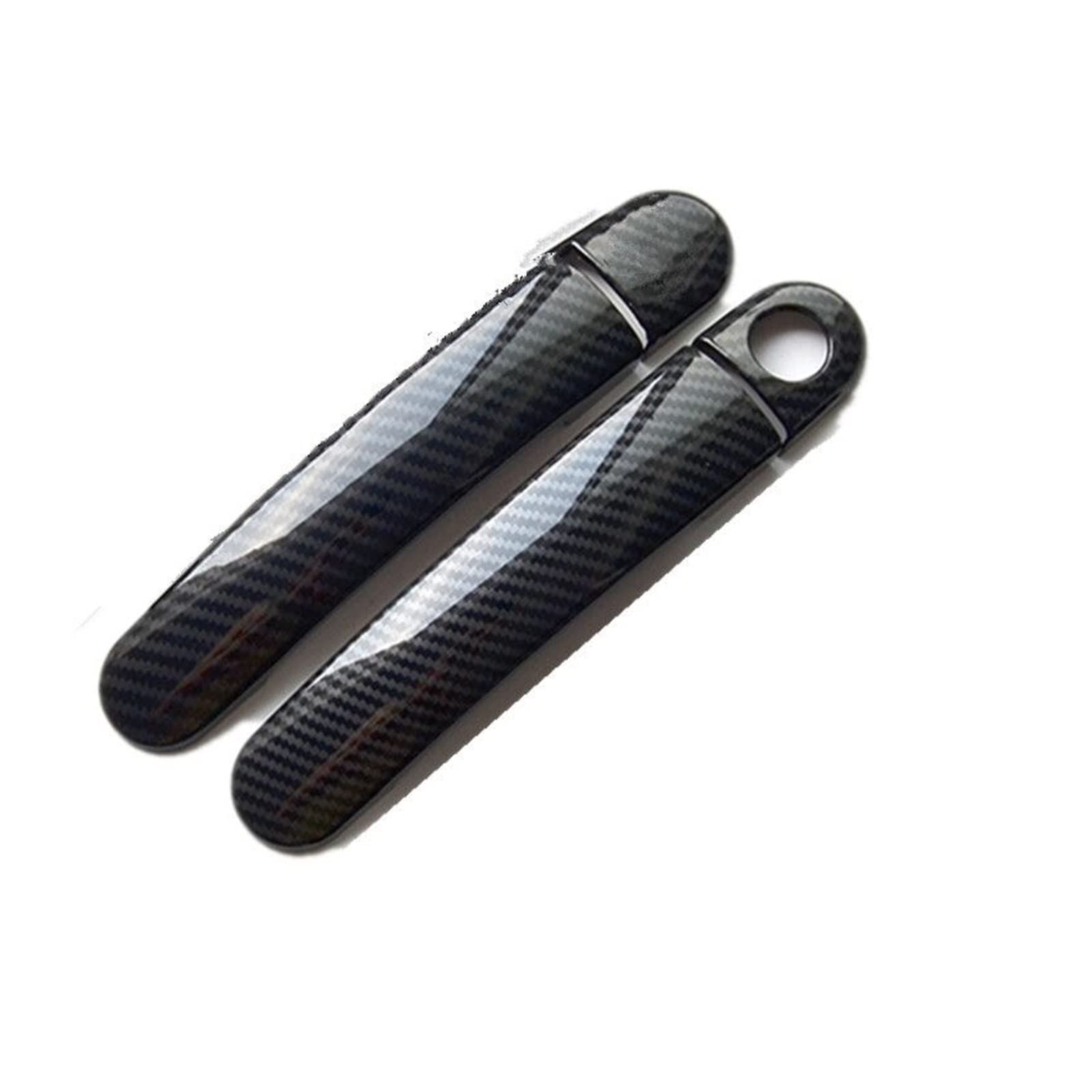 HILLAR Auto Außentürgriffe Für VW Für Golf 5 MK5 Für Golf V Für Rabbit 1K 2004-2009 Carbon Fiber Chrome Auto Türgriffabdeckung Styling Aufkleber Außentürgriff Auto(Model 6) von HILLAR