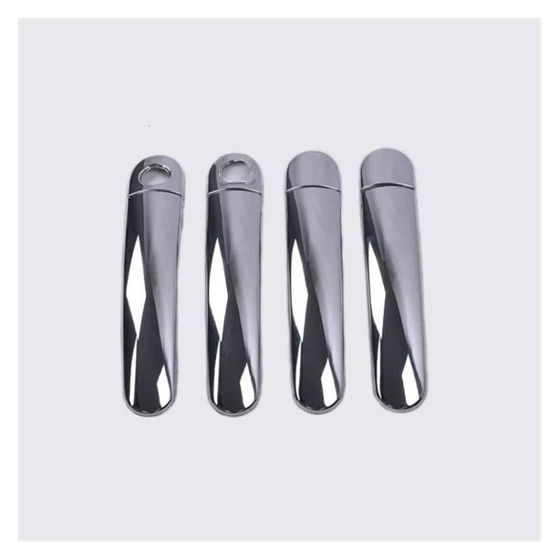 HILLAR Auto Außentürgriffe Für VW Für Golf 5 MK5 Für Golf V Für Rabbit 1K 2004-2009 Carbon Fiber Chrome Auto Türgriffabdeckung Styling Aufkleber Außentürgriff Auto(Model E) von HILLAR