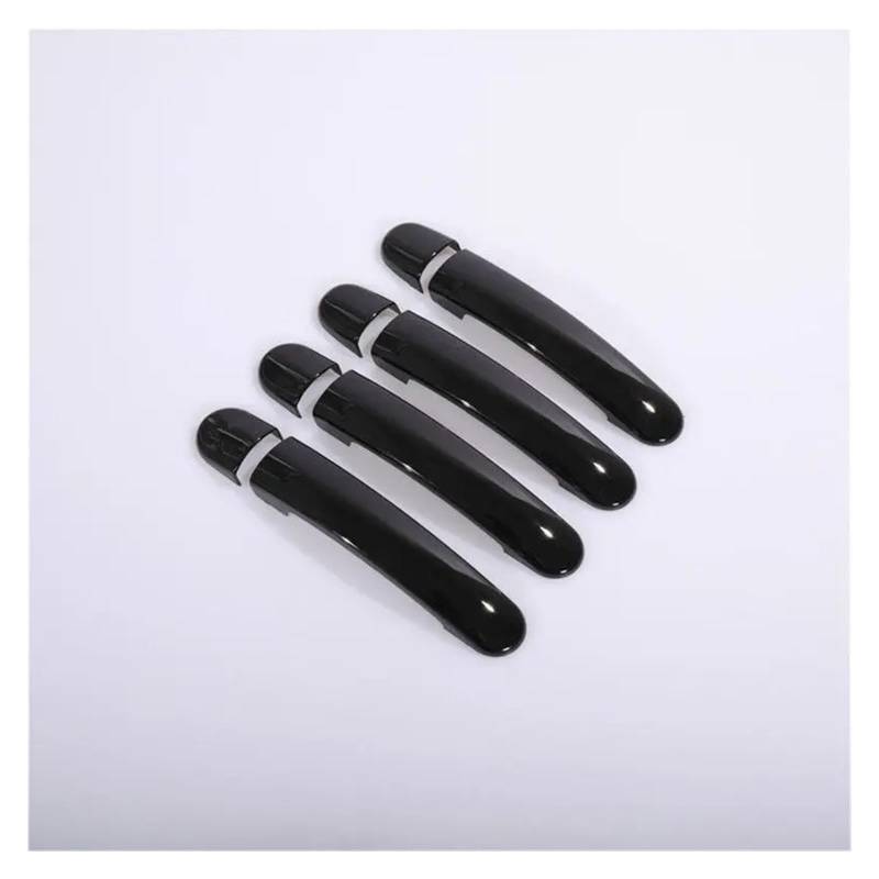 HILLAR Auto Außentürgriffe Für VW Für Polo 2010 2011 2012 2013 2014 2015 2016 2017 Schwarz Chrom Auto Türgriff Abdeckungen Auto Styling Aufkleber Außentürgriff Auto(Black 0 Keyhole) von HILLAR