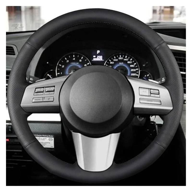 Lenkradbezug Für Subaru Für Outback 2010-2012 Legacy 2009-2012 Auto-Lenkradbezug Auto-Lenkradbezug Lenkradcover(Black Thread) von HILLAR