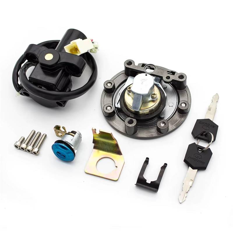 Motorrad Zündschalter Für FJR1300 2001-2016 Motorrad Zündschloss Tankdeckel Sitzschloss Schlüssel Für FJR 1300 2002 2003 2004 2005 2006 2007 2008 Motorrad Zuendschloss von HILLAR