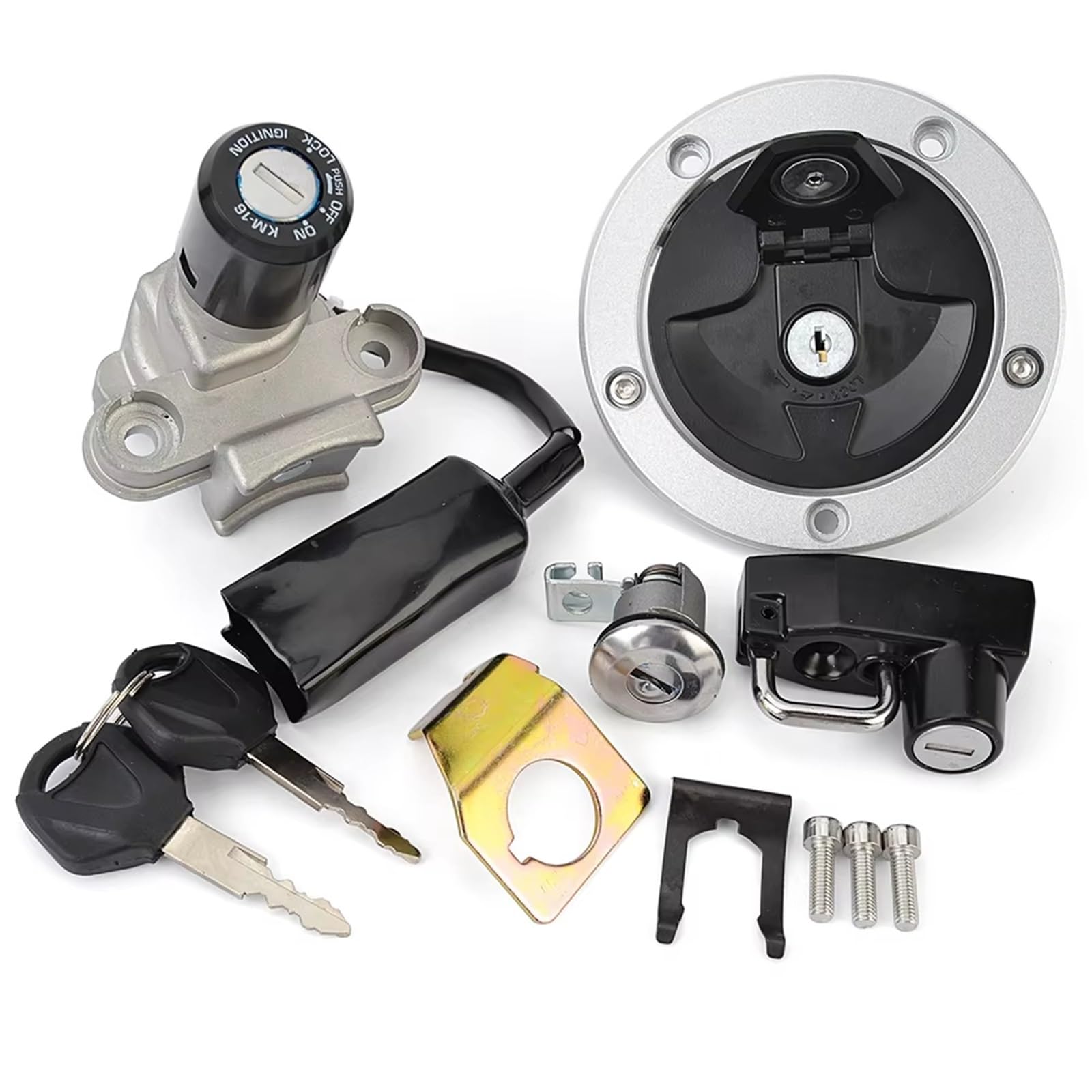 Motorrad Zündschalter Für Kawasaki BR125 Z125 Für PRO 2020-2023 27005-0685 51049-0752 Tankdeckel Zündschloss Sitzschloss mit Schlüsselsatz Motorrad Zuendschloss Motorrad Zündschalter Für Kawasaki BR125 Z125 Für PRO 2020-2023 27005-0685 51049-0752 Tankdeckel Zündschloss Sitzschloss mit Schlüsselsatz Motorrad Zuendschloss von HILLAR