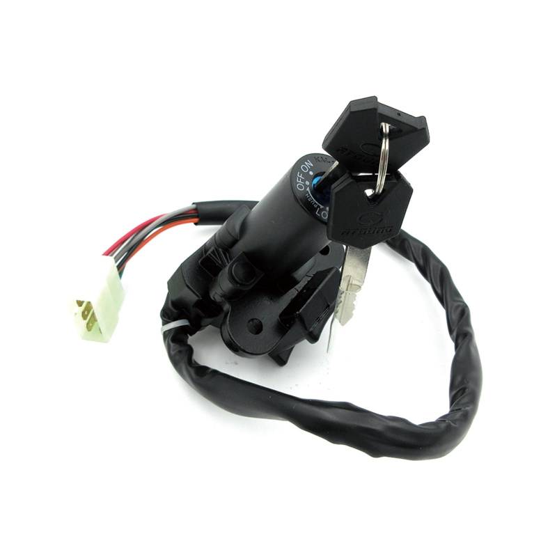 Motorrad Zündschalter Für Kawasaki Für ZZR400 Für ZZR600 Für ZXR400 750 Für ZX6R Für ZX7R Motorrad-Zündschalter Tankdeckel Abdeckung Sitzschloss Schlüsselsatz Motorrad Zuendschloss(Ignition Switch Loc von HILLAR