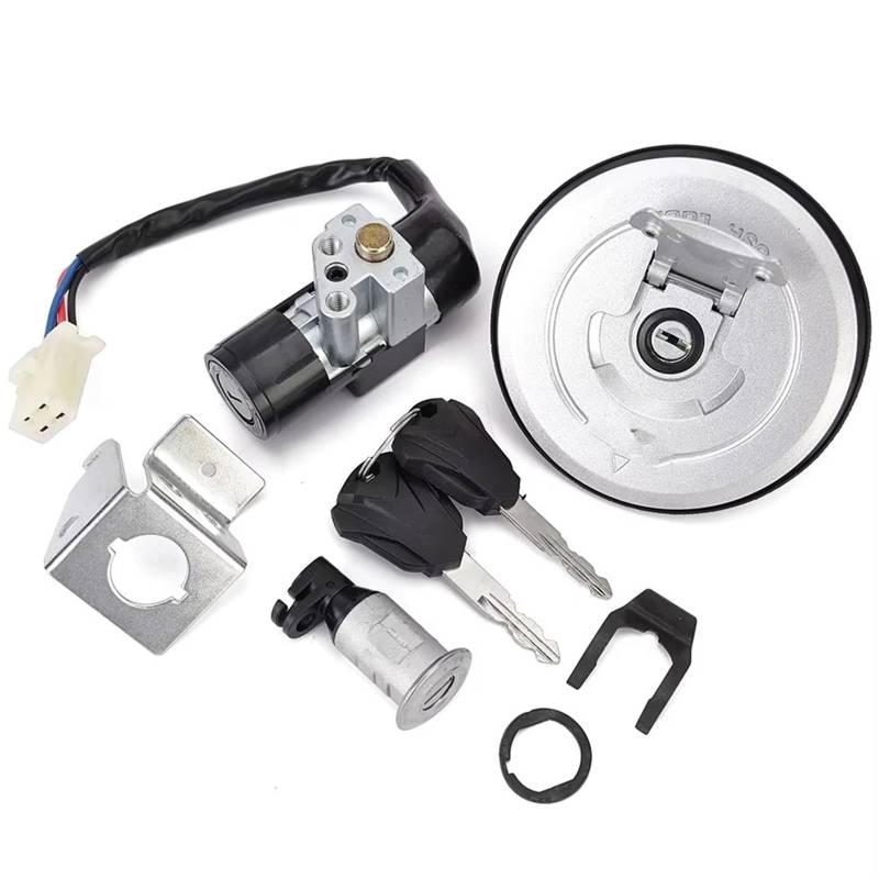 Motorrad Zündschalter Für MSX125 Für GROM125 AC 2014-2015 Für MSX 125 Motorrad Zündung Kraftstoff Gas Tank Cap Cover Lock 35010-K26-910 Motorrad Zuendschloss von HILLAR