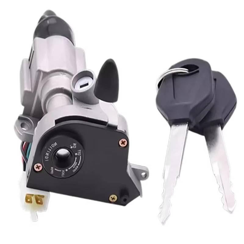 Motorrad Zündschalter Für RSZ100 Power Anti-Theft Lock Starten Schloss Mit Schlüssel Roller Motorrad Zündung Schalter Motorrad Zuendschloss von HILLAR