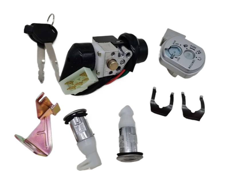 Motorrad Zündschalter Für WH125T-2 Für SDH125T Roller Schlösser Zündung Power Schalter 5-draht Motorrad Elektrische Türschloss Motorrad Zuendschloss von HILLAR