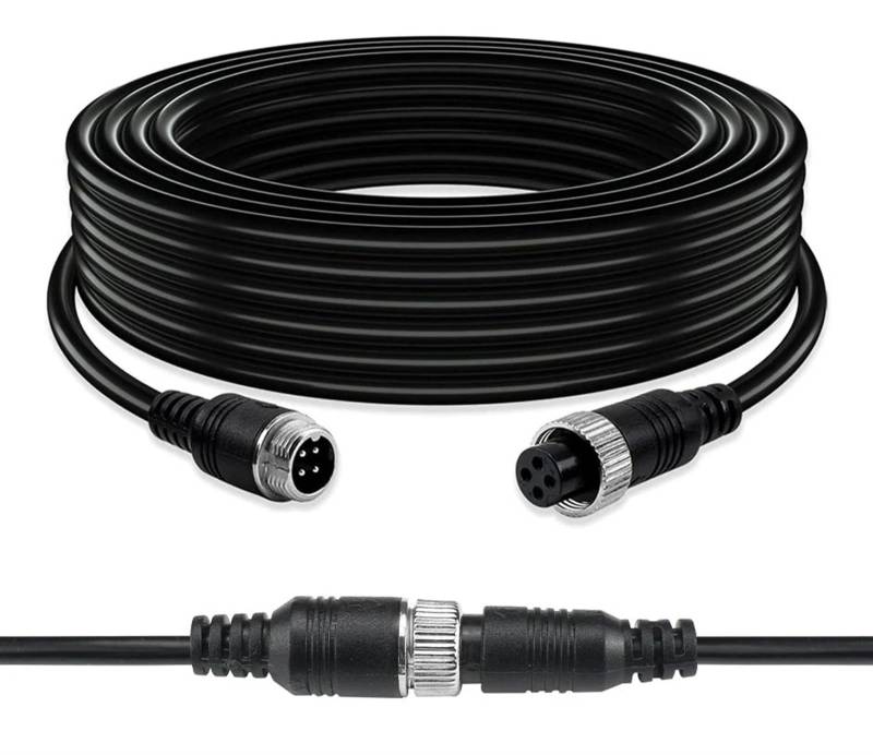 Rückansicht Kamera Für LKW Für Bus Monitor Kamera Verbindung 4 Pin Luftfahrt Verlängerung Video Kabel 3 * M 5M 10M 15M 20M Rückfahrkamera(3m) von HILLAR