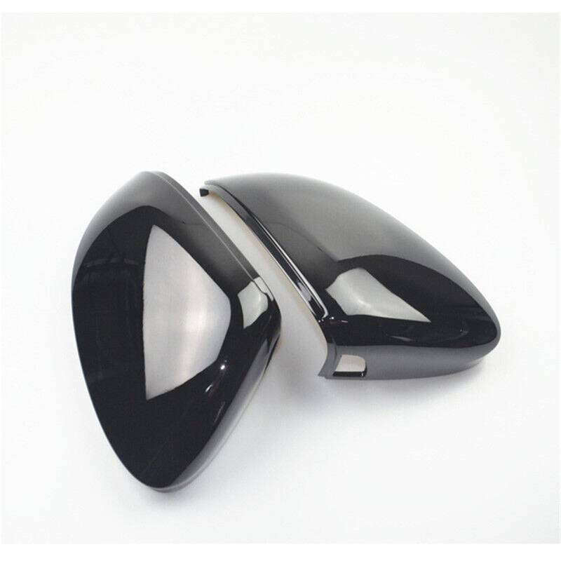 Rückspiegelkappe Für VW Für Golf 8 MK8 R GTI W 2020-2022/Lane Assist Rückansicht Abdeckungen Seite Flügel Rückspiegel Abdeckung Fall Kappe Auto Spiegelkappen(Gloss Black) von HILLAR