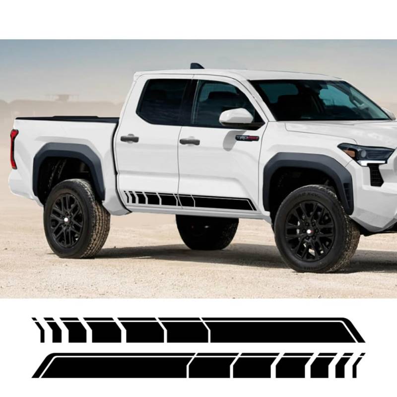 2 Stück Pickup Seitentürrock Autoaufkleber, Für T=oyota Tacoma SR GR 1995 2005 2015 Auto Styling Vinyl Film Aufkleber Autozubehör von HILQBUFN