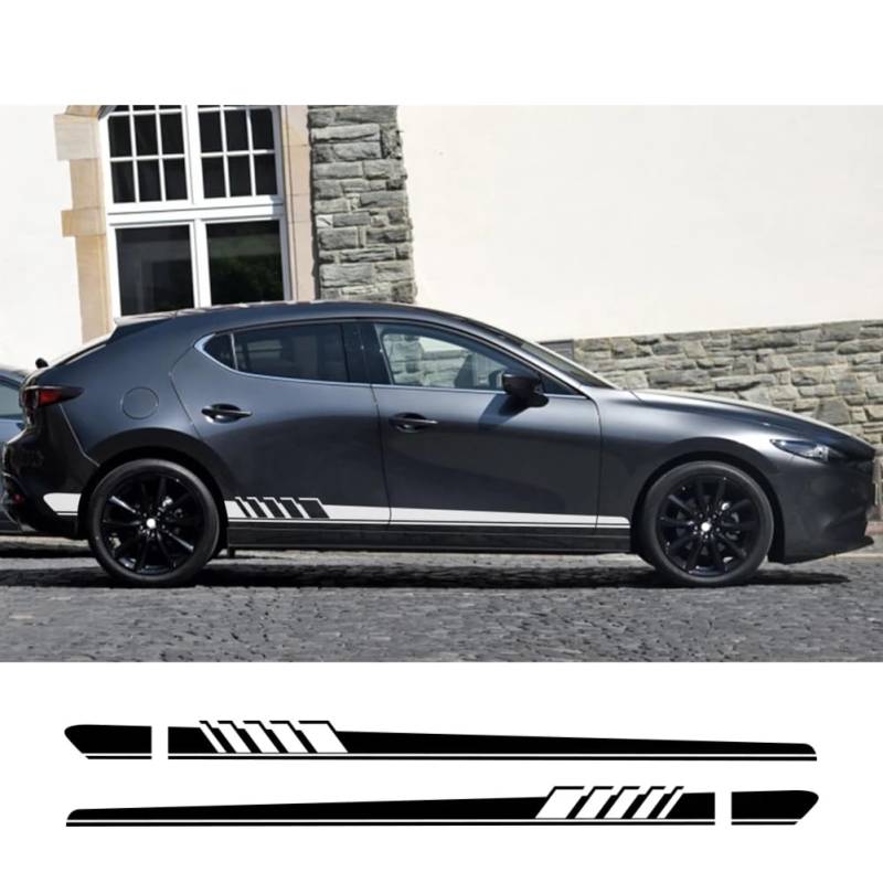 Für Mazda Axela Atenza MS MPS Demio CX-5 CX5 CX-3 CX3 2 Stück Autoseitenaufkleber Auto-Vinylfilm-Aufkleber Styling Auto-Tuning-Zubehör von HILQBUFN