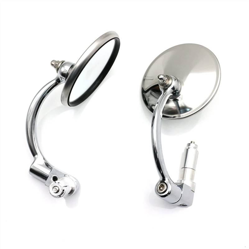 Einzigartiger Stil Motorrad Seitenspiegel Armaturen Lenker Motorrad Rückspiegel Für Cafe Racer CBR CRF YZF ATV CF Aluminium von HIMNIL