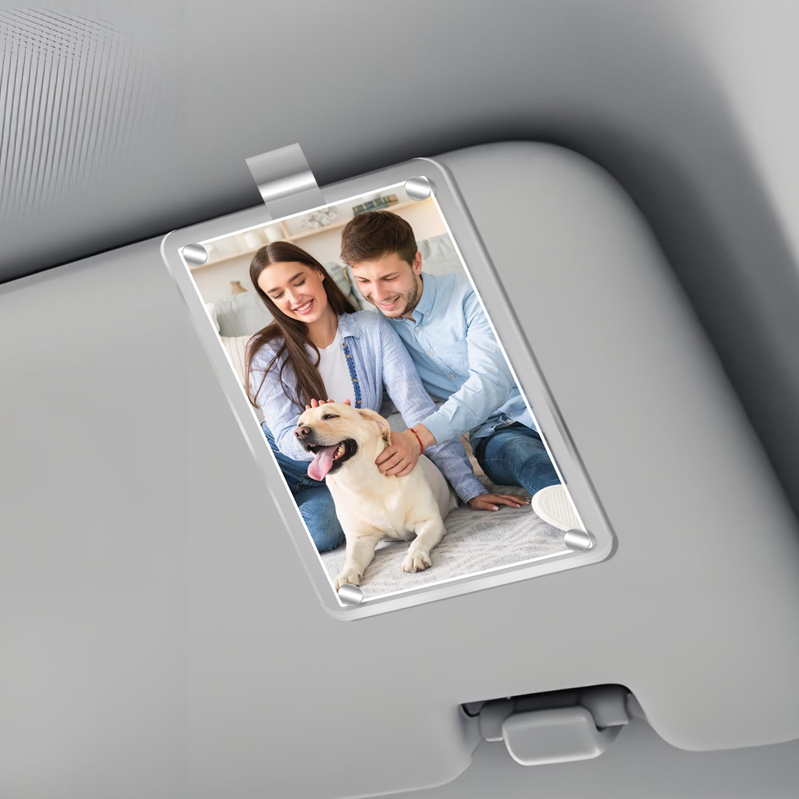 Magnetischer personalisierter Fotohalter aus Acryl fürs Auto, Bilderrahmen fürs Auto, Fotohalter fürs Auto, Clip für die Sonnenblende des Autos, personalisiertes Autozubehör. Kann verwendet werden Magnetischer personalisierter Fotohalter aus Acryl fürs Auto, Bilderrahmen fürs Auto, Fotohalter fürs Auto, Clip für die Sonnenblende des Autos, personalisiertes Autozubehör. Kann verwendet werden von HINGTAI