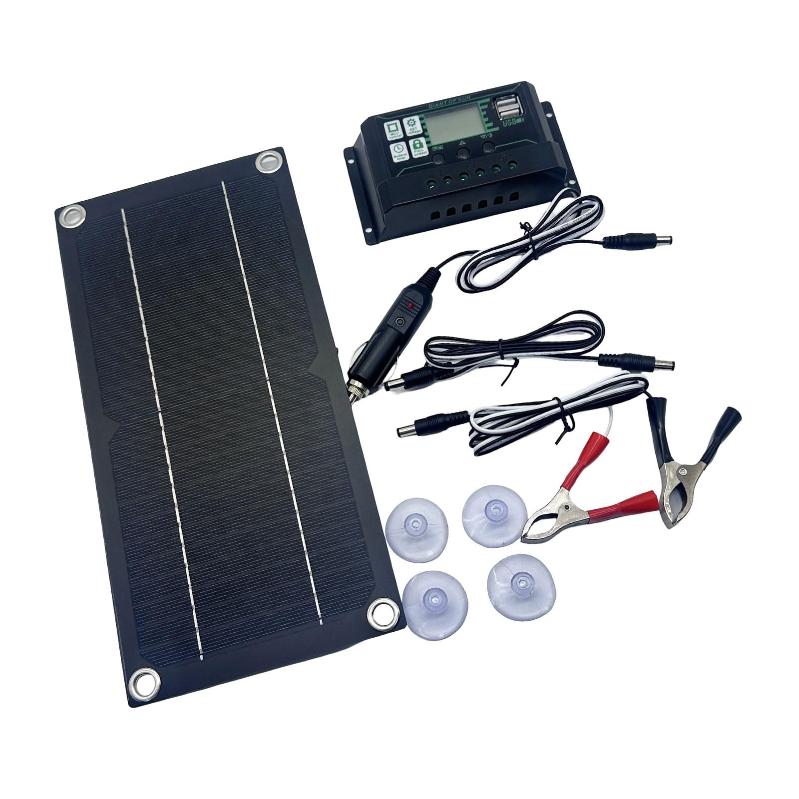 600W Solarpanel 100A Batterie Lade Kits Hocheffizienz Monokristalline Solarpanel Ladegerät Mit Batterieclip 600W Solarpanel 100A Batterie Lade Kits Hocheffizienz Monokristalline Solarpanel Ladegerät Mit Batterieclip von HIOPOIUYT