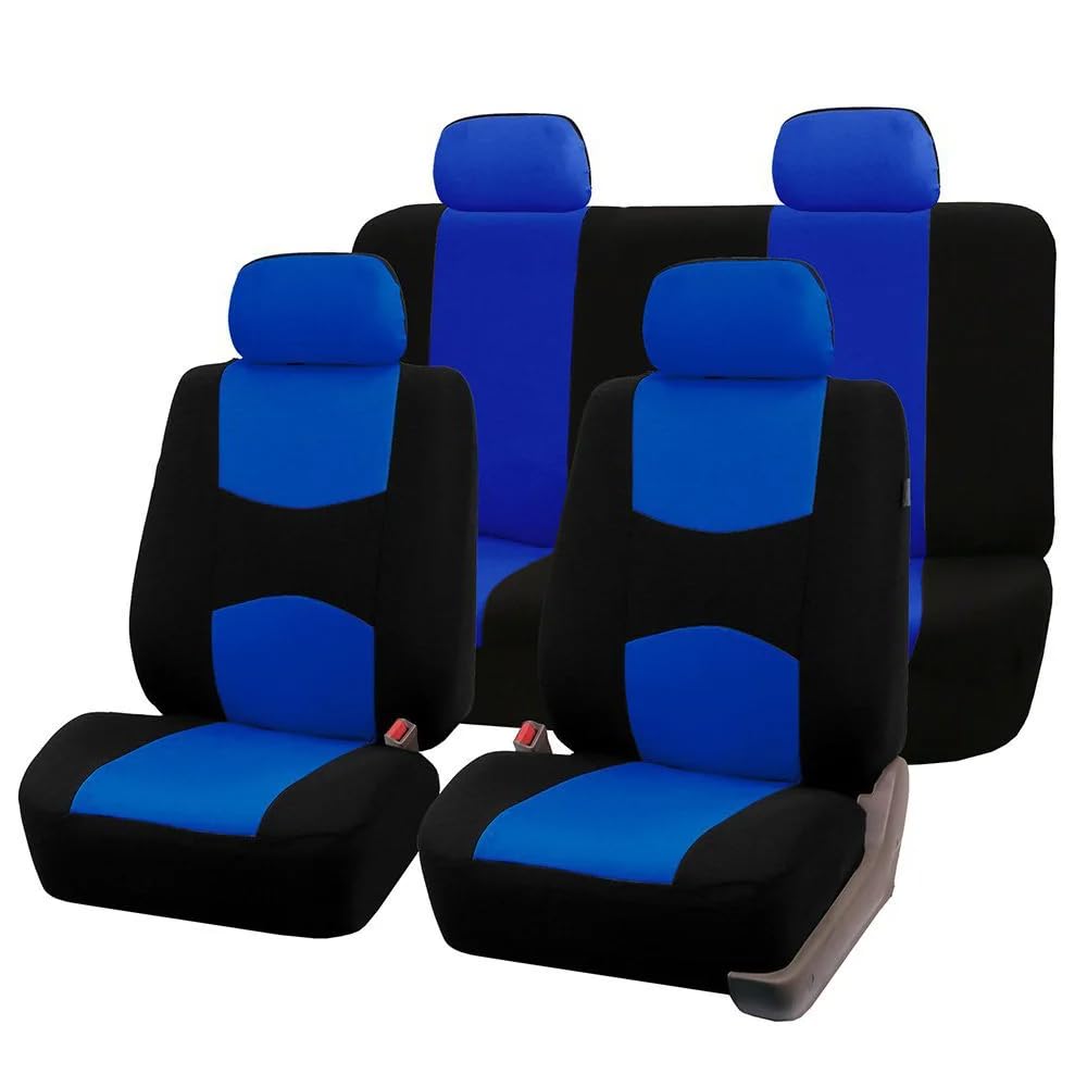 HIPATU Autositzbezüge Komplettset für Vauxhall Corsa D E 2006-2019, Atmungsaktiv Polyesternetz Sitzbezüge Auto Schonbezüge Set Airbag-Kompatible Sitzbezügesets Auto Sitzschoner, A/Blue von HIPATU