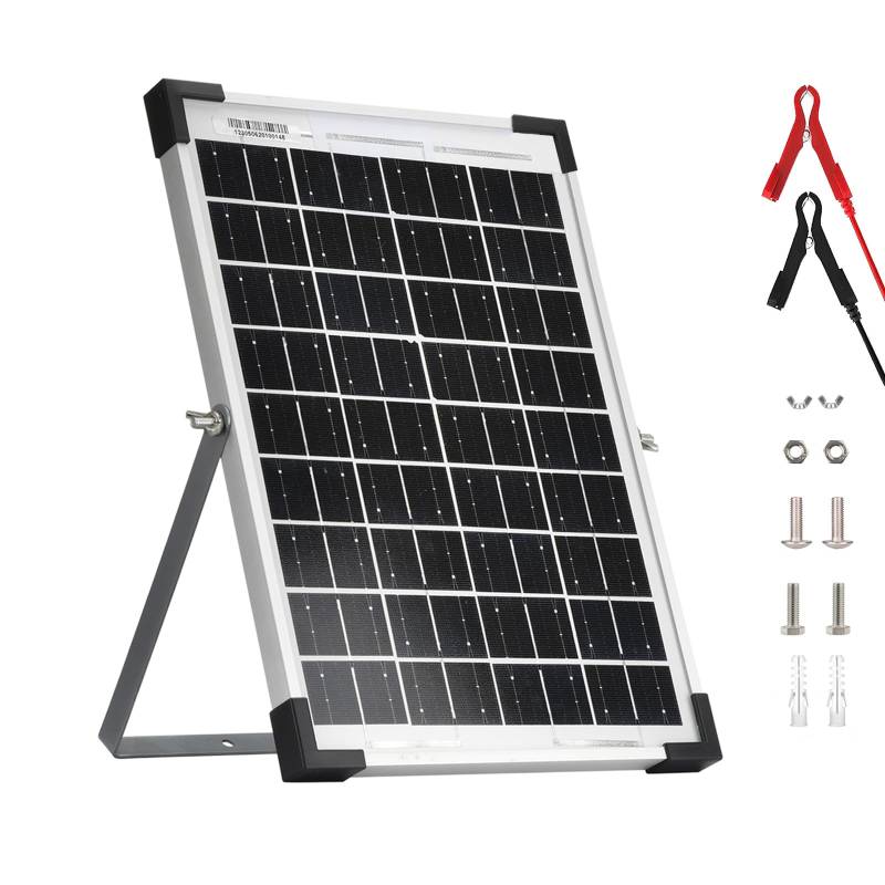 HISUNAGE 10W Monokristallines 12V Solarmodul mit Hohem Wirkungsgrad PV Leistung für Marine, Automotive, RV, Motorrad und Boot von HISUNAGE