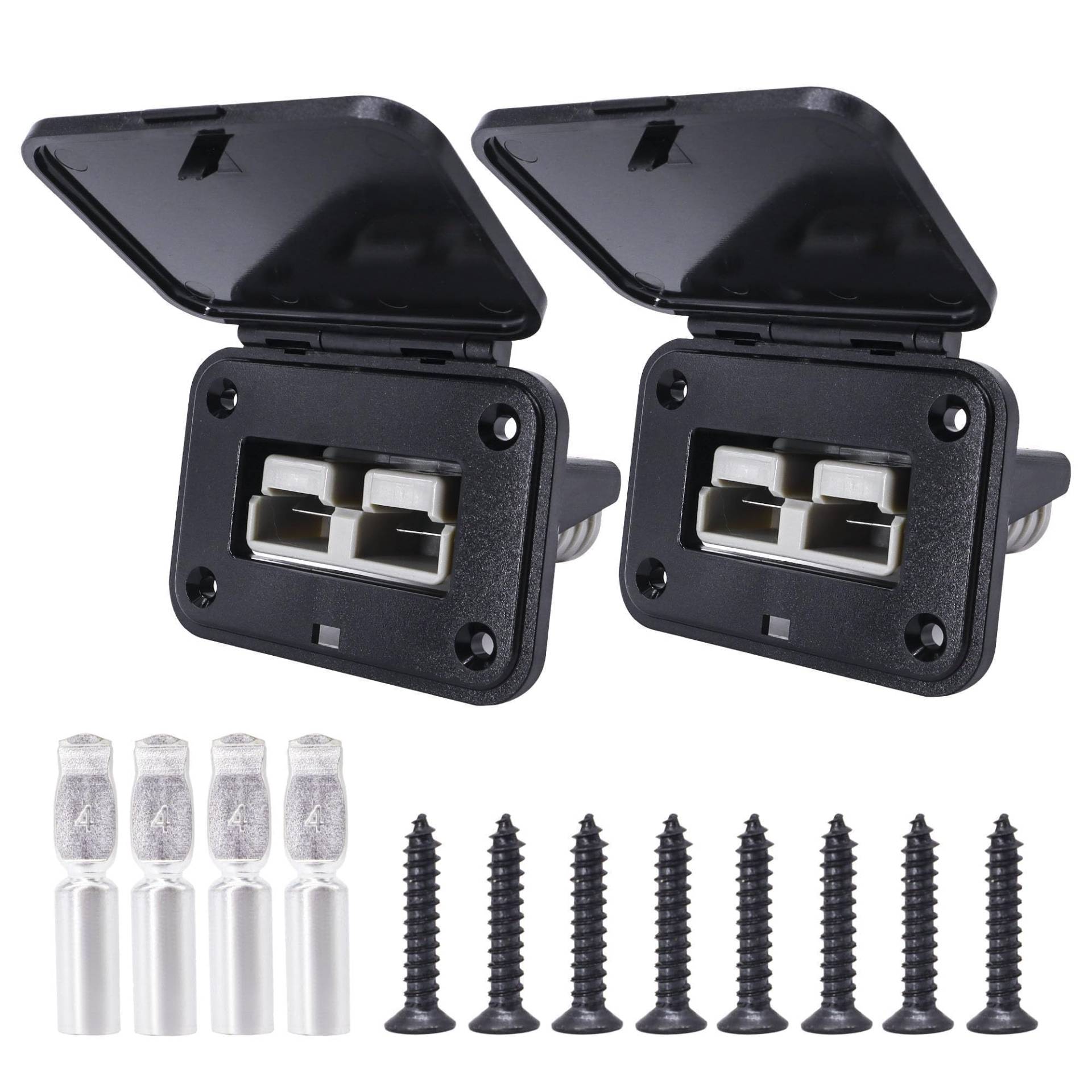HISports 2 Stück 120 A Unterputz Einbaurahmen mit Abdeckung Kompatibel mit Anderson Steckverbinder inkl für Auto Wohnmobil Wohnwagen Motorrad Boot Solaranlagen HISports 2 Stück 120 A Unterputz Einbaurahmen mit Abdeckung Kompatibel mit Anderson Steckverbinder inkl für Auto Wohnmobil Wohnwagen Motorrad Boot Solaranlagen von HISports