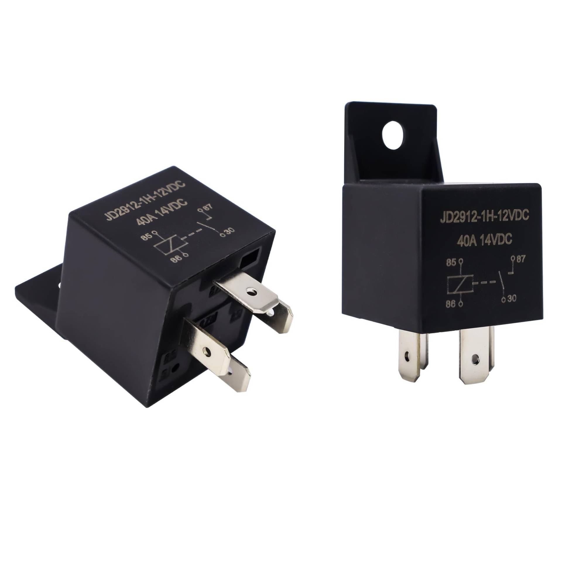 HISports 2 Stück 12V Kfz Relais,Trennrelais, 40A 4-Polig Kfz Relais SPST für Autofahrzeuge, LKWs, Boote, Motorräder HISports 2 Stück 12V Kfz Relais,Trennrelais, 40A 4-Polig Kfz Relais SPST für Autofahrzeuge, LKWs, Boote, Motorräder von HISports