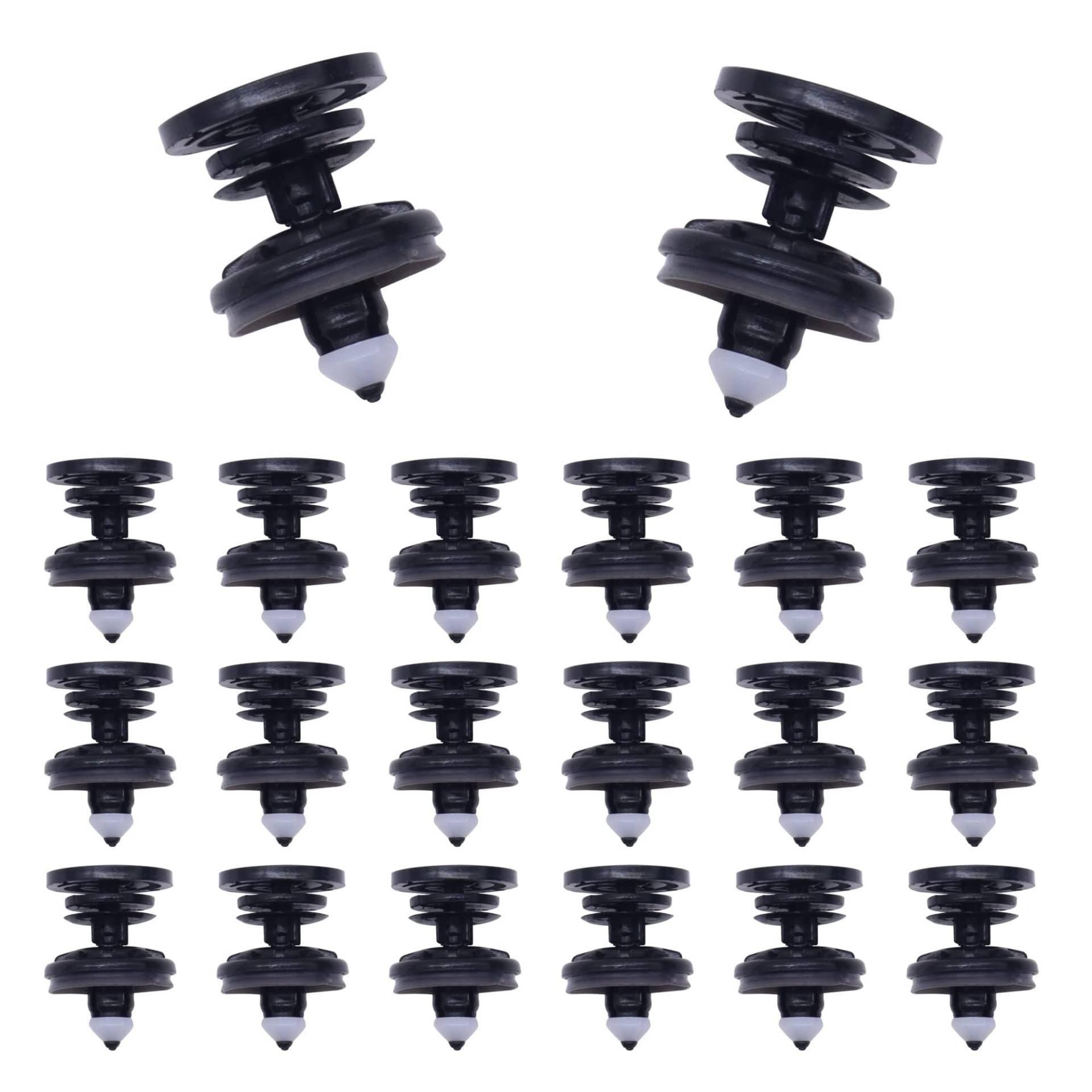 HISports 20 Stück Seitenschweller Clips Kit, Kunststoff Nieten für Türverkleidungen, Kompatibel mit 7L6868243, Auto Clips Set für T5, A1, A4, A5, A6 HISports 20 Stück Seitenschweller Clips Kit, Kunststoff Nieten für Türverkleidungen, Kompatibel mit 7L6868243, Auto Clips Set für T5, A1, A4, A5, A6 von HISports