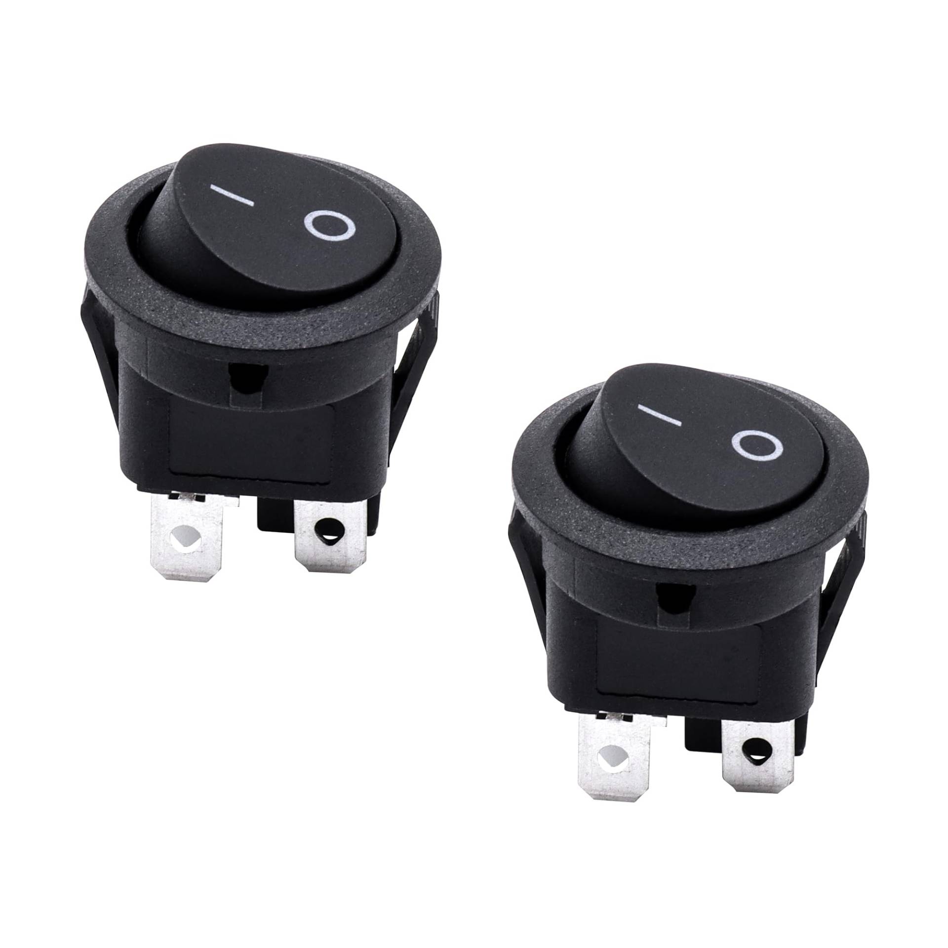 HISports Kippschalter Rund Wippschalter 4-Polig EIN/AUS Selbsthemmung Runde Schalter 10A/125V 6A/250V Taste Rocker Kippschalter Bootswippschalter FüR Auto Boot Kfz Haushaltsgeräte 2 Stück HISports Kippschalter Rund Wippschalter 4-Polig EIN/AUS Selbsthemmung Runde Schalter 10A/125V 6A/250V Taste Rocker Kippschalter Bootswippschalter FüR Auto Boot Kfz Haushaltsgeräte 2 Stück von HISports