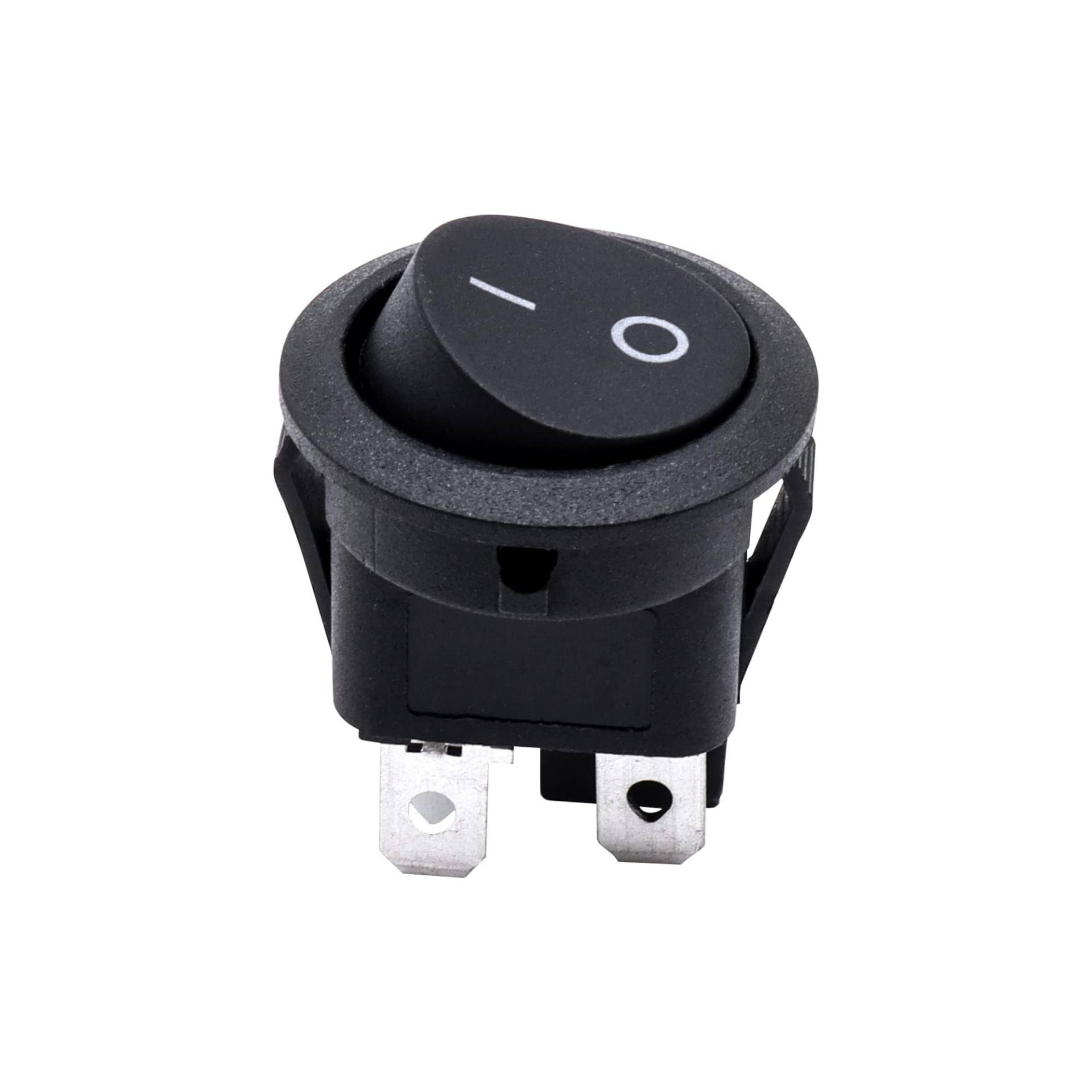 HISports Kippschalter Rund Wippschalter 4-Polig EIN/AUS Selbsthemmung Runde Schalter 10A/125V 6A/250V Taste Rocker Kippschalter Bootswippschalter Für Auto Boot Kfz Haushaltsgeräte HISports Kippschalter Rund Wippschalter 4-Polig EIN/AUS Selbsthemmung Runde Schalter 10A/125V 6A/250V Taste Rocker Kippschalter Bootswippschalter Für Auto Boot Kfz Haushaltsgeräte von HISports