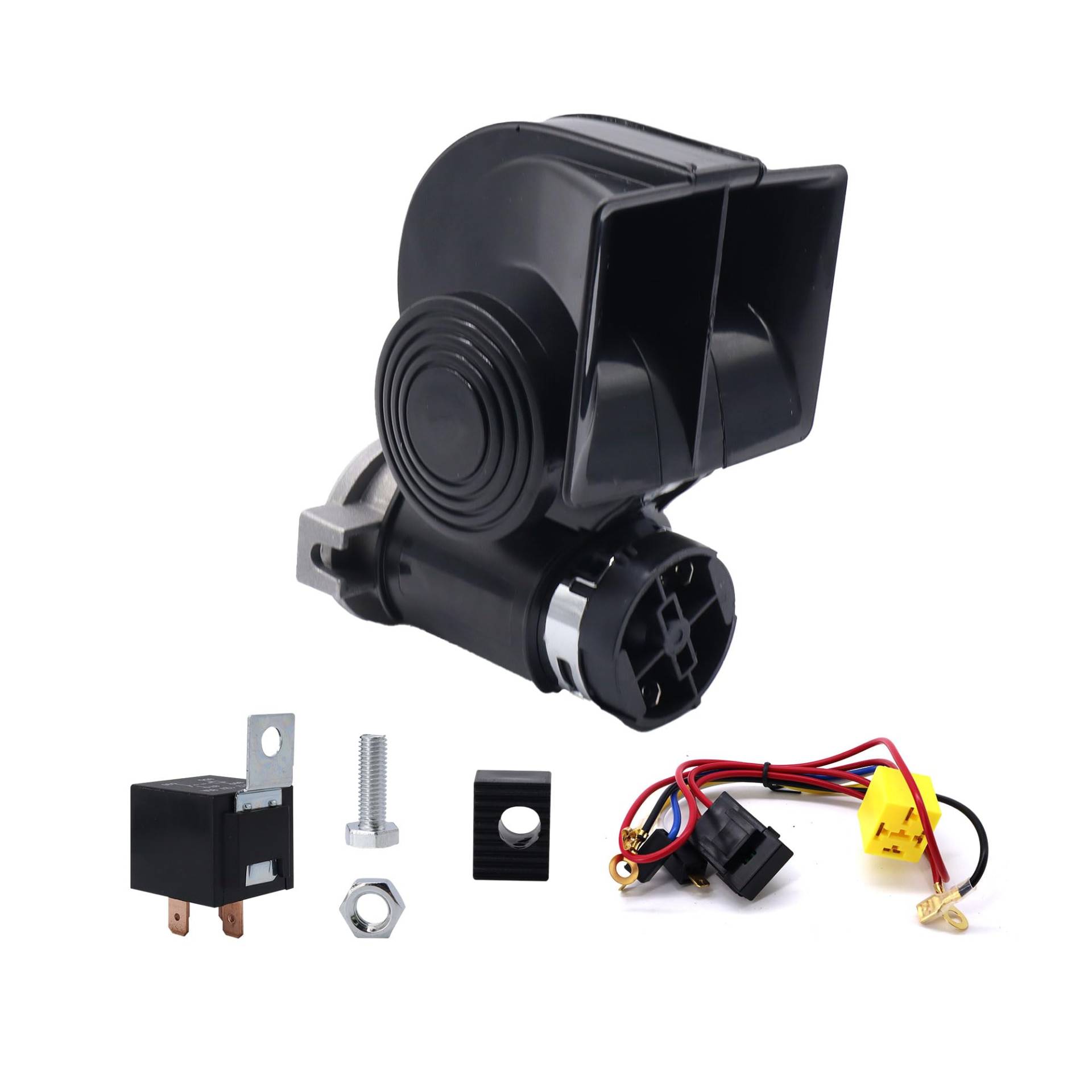 HISports Motorradhupe, Lufthupe, LKW-Lufthupe Kompakte elektrische Zughupe Autohupe 150 dB, Kompatible mit 12V Fahrzeuge, LKWs, Züge, Boote, Autos, Autos, Motorräder HISports Motorradhupe, Lufthupe, LKW-Lufthupe Kompakte elektrische Zughupe Autohupe 150 dB, Kompatible mit 12V Fahrzeuge, LKWs, Züge, Boote, Autos, Autos, Motorräder von HISports