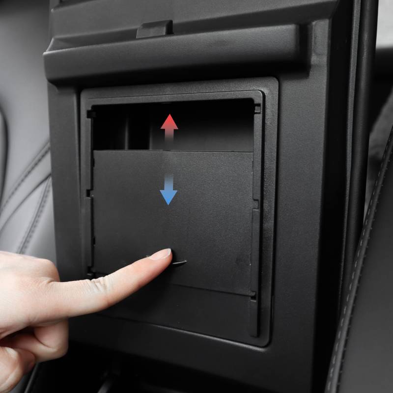 HISports Tesla Model 3 Model Y 2021 2022 Center Console Organizer Armrest Hidden Cubby Drawer Storage Push-pull Box von HISports
