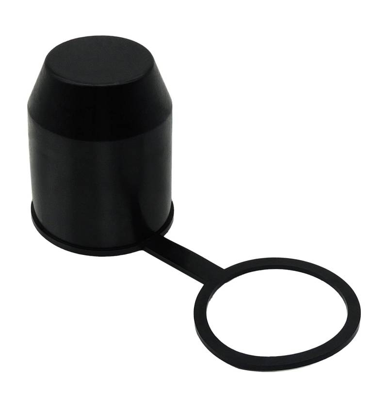 HIsports Schutzkappe Anhängerkupplung mit Sicherungsring Kugelschutzkappe Abdeckung Anhängerkupplung Abdeckkappe Abdeckkappe mit Schlaufe für Auto Kugelkopf-Kupplung (Schwarz) von HISports