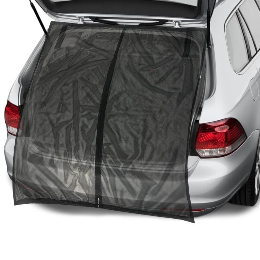 HIULLEN Heckklappe Moskitonetz, 170 x 150CM Flügeltür Kofferraumabdeckung Sonnenschutz, Magnetisch Fliegengitter Mesh Moskitonetz für Dach Caravan Wohnmobil Auto Camping Zubehör HIULLEN Heckklappe Moskitonetz, 170 x 150CM Flügeltür Kofferraumabdeckung Sonnenschutz, Magnetisch Fliegengitter Mesh Moskitonetz für Dach Caravan Wohnmobil Auto Camping Zubehör von HIULLEN