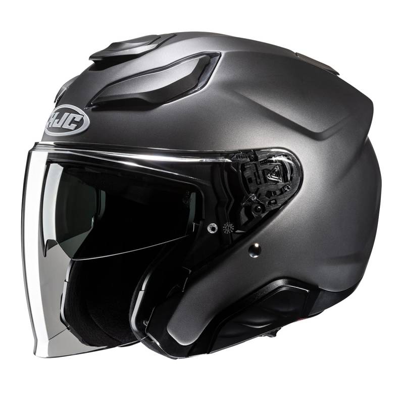 HJC, Jet-Motorradhelm F31 Halbmattes Titanium, XXL von HJC Helmets