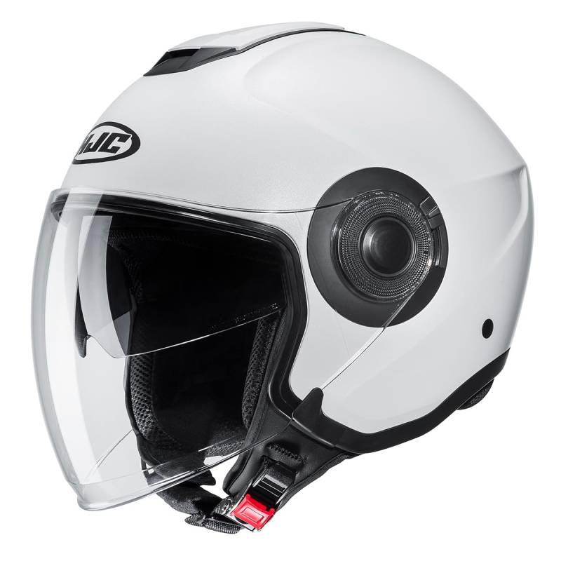 HJC, Motorrad-Jethelm i40N Semi Mat Perlweiss, XXL von HJC Helmets
