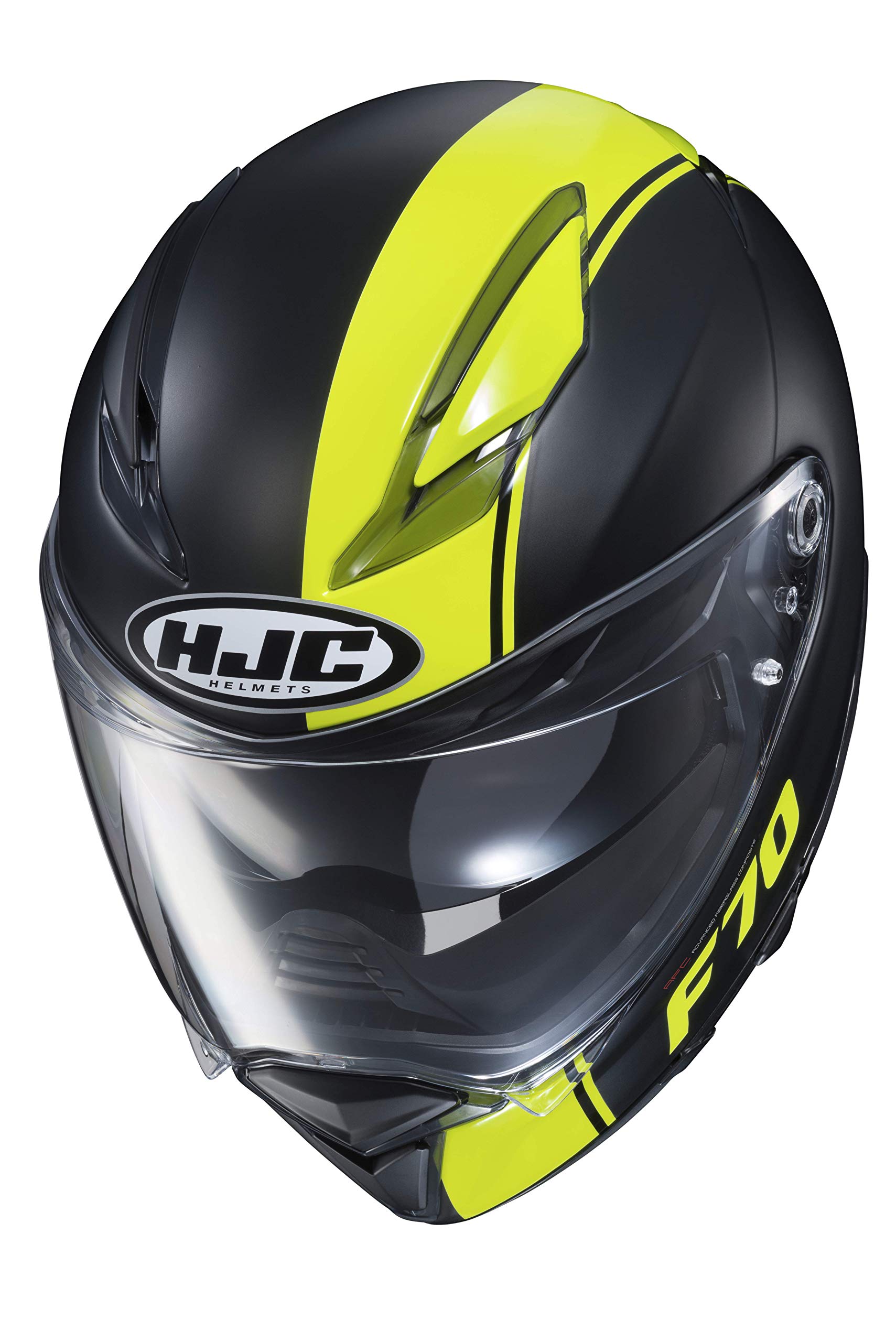 HJC Helmets Herren Nc Motorrad Helm, Schwarz/Gelb, S von HJC Helmets
