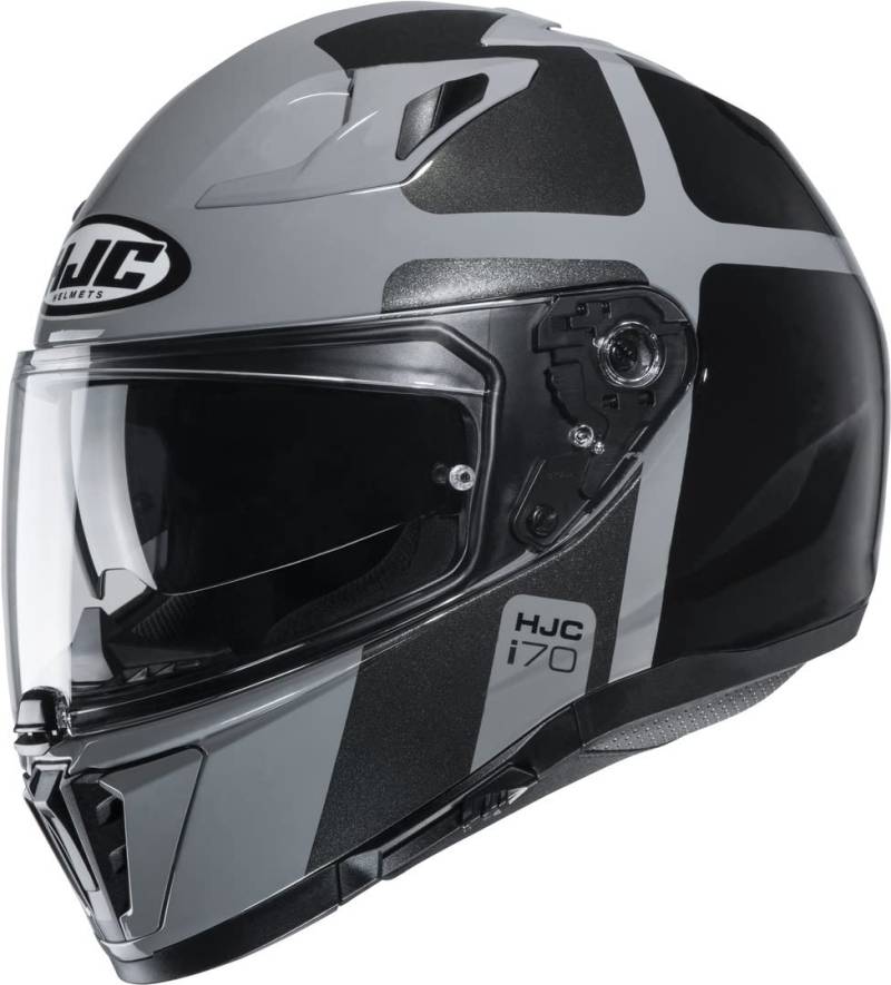 Motorradhelm HJC i70 PRIKA MC5, Schwarz/Grau, L von HJC Helmets