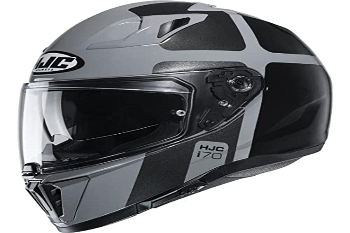HJC Helmets Herren Nc Motorrad Helm, Schwarz/Grau, M von HJC Helmets