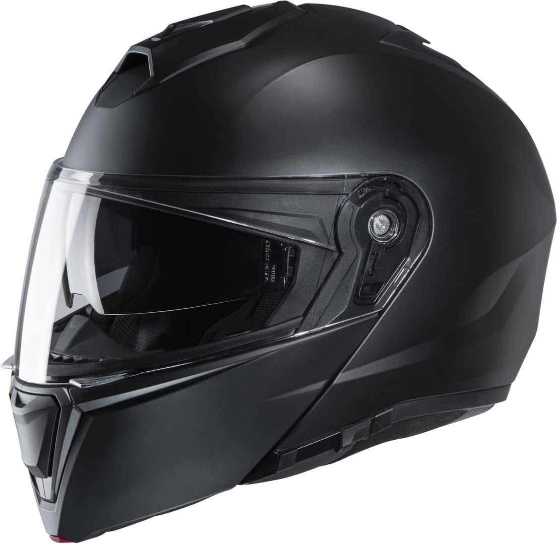 Motorradhelm HJC i90 SEMI MAT Schwarz/SEMI FLAT BLACK, Schwarz, XL von HJC Helmets