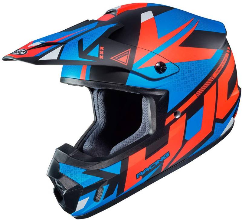 HJC CS-MX II Madax Motocross Helm Schwarz/Rot/Blau XXL (63/64) von HJC Helmets