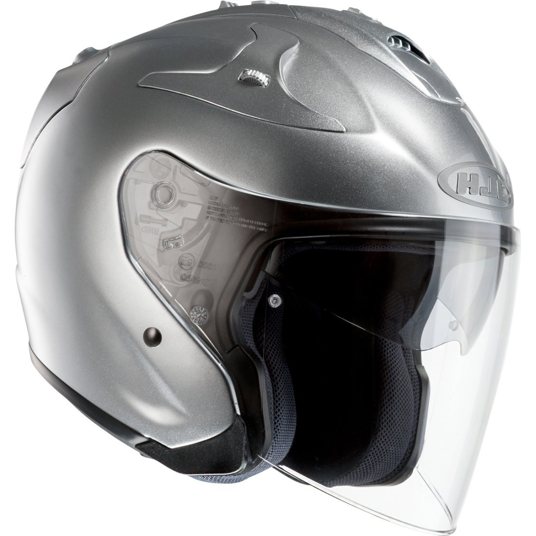 HJC Helmets HJC FG-Jet Metallic Jethelm Silber XXL (62/63) 141123XXL, Metallic Silber von HJC Helmets
