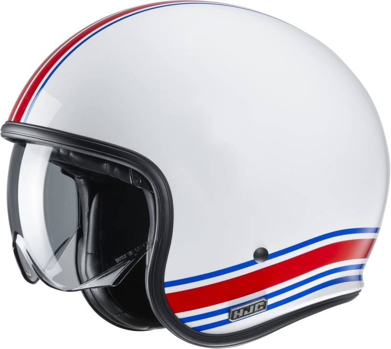 Motorradhelm HJC V30 SENTI MC21, Weiss/Rot/Blau, XS von HJC Helmets