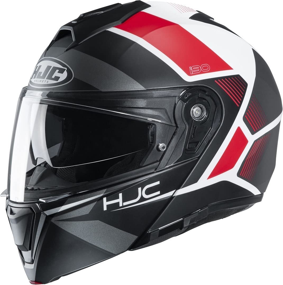 HJC Helmets Herren Nc Helmet, Schwarz/Weiss/Rot, S von HJC Helmets