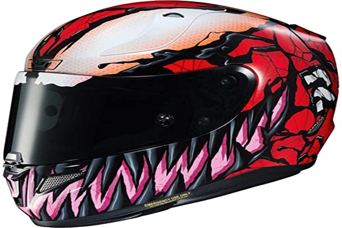 HJC Helmets Motorradhelm RPHA11 Marvel Carnage, M, Noir Rouge, 13217508-M von HJC Helmets
