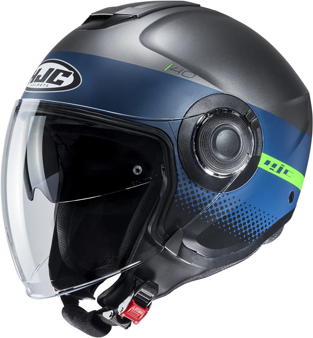 HJC Unisex-Adult I40 UNOVA Motorradhelm, Titan blau, S von HJC Helmets