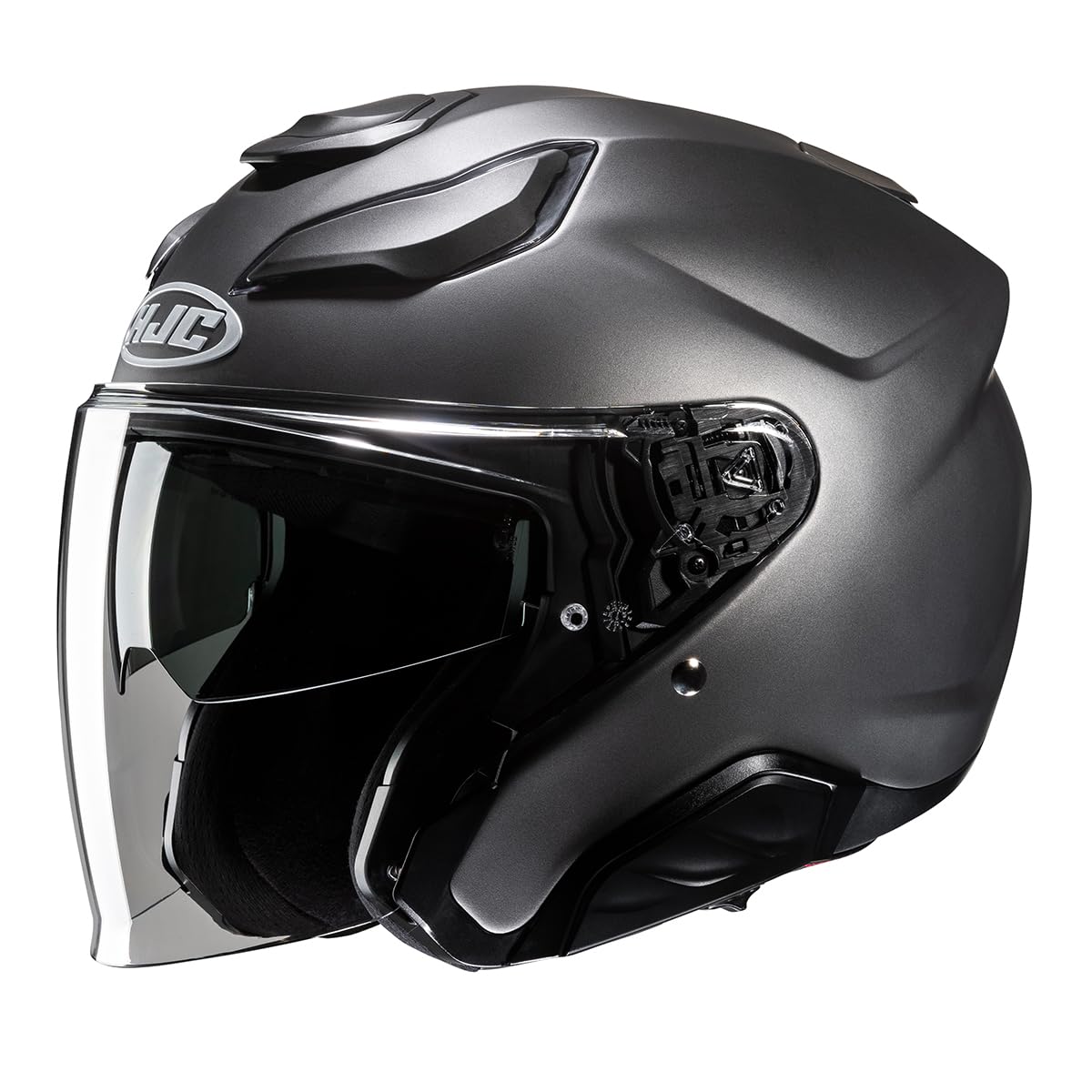 HJC, Jet-Motorradhelm F31 Halbmattes Titanium, XL von HJC Helmets