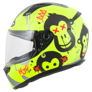 HJC C10 Kids Geti MC3HSF Kinder Integralhelm Gelb Schwarz Silber Rot von HJC