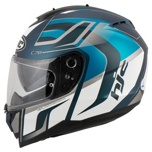 HJC C70 Lantic MC2SF Integralhelm Matt Blau Weiss Silber von HJC