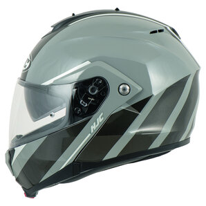 HJC C91 Tero MC5 Klapphelm Matt Schwarz Anthrazit Weiss von HJC