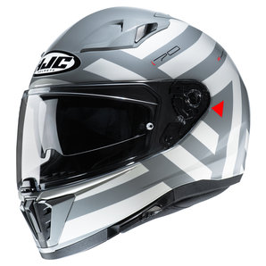 HJC I70 Watu MC1 Integralhelm Grau Weiss Rot von HJC