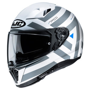 HJC I70 Watu MC10 Integralhelm Weiss Grau Blau von HJC