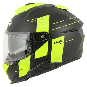 HJC I71 Peka MC3HSF Integralhelm Matt Schwarz Gelb von HJC