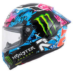 HJC RPHA 1 Monster Quar. 2024 MC28 Integralhelm Blau Schwarz Pink Grün Weiss von HJC